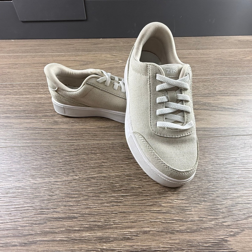 Kizik Kids Prague Hands-Free Slip On Sneakers Sand Bone Casual Size 13